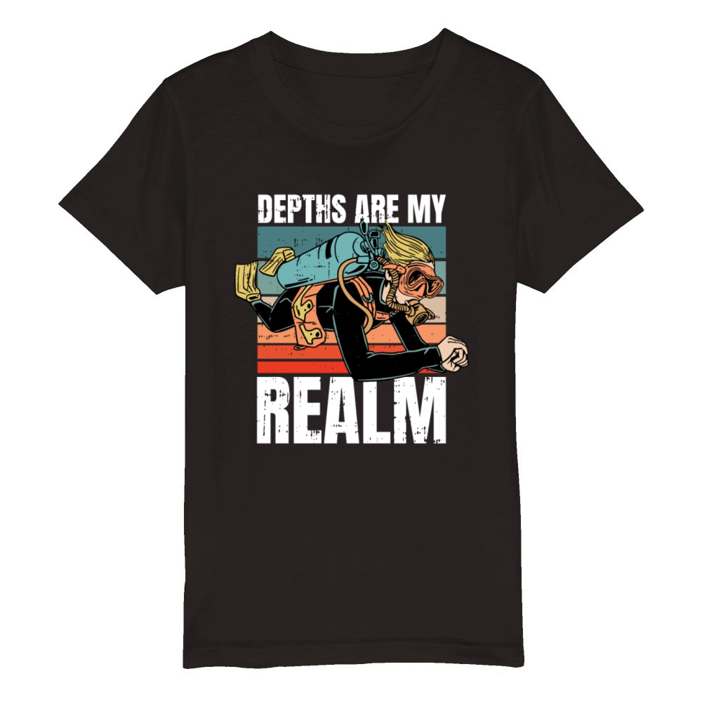 Underwater Explorer Organic Kids Crewneck T-shirt