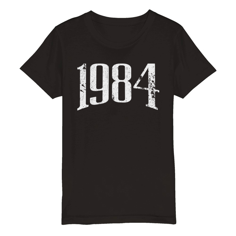 Vintage 1984 Retro 40th Birthday Organic Kids Crewneck T-shirt