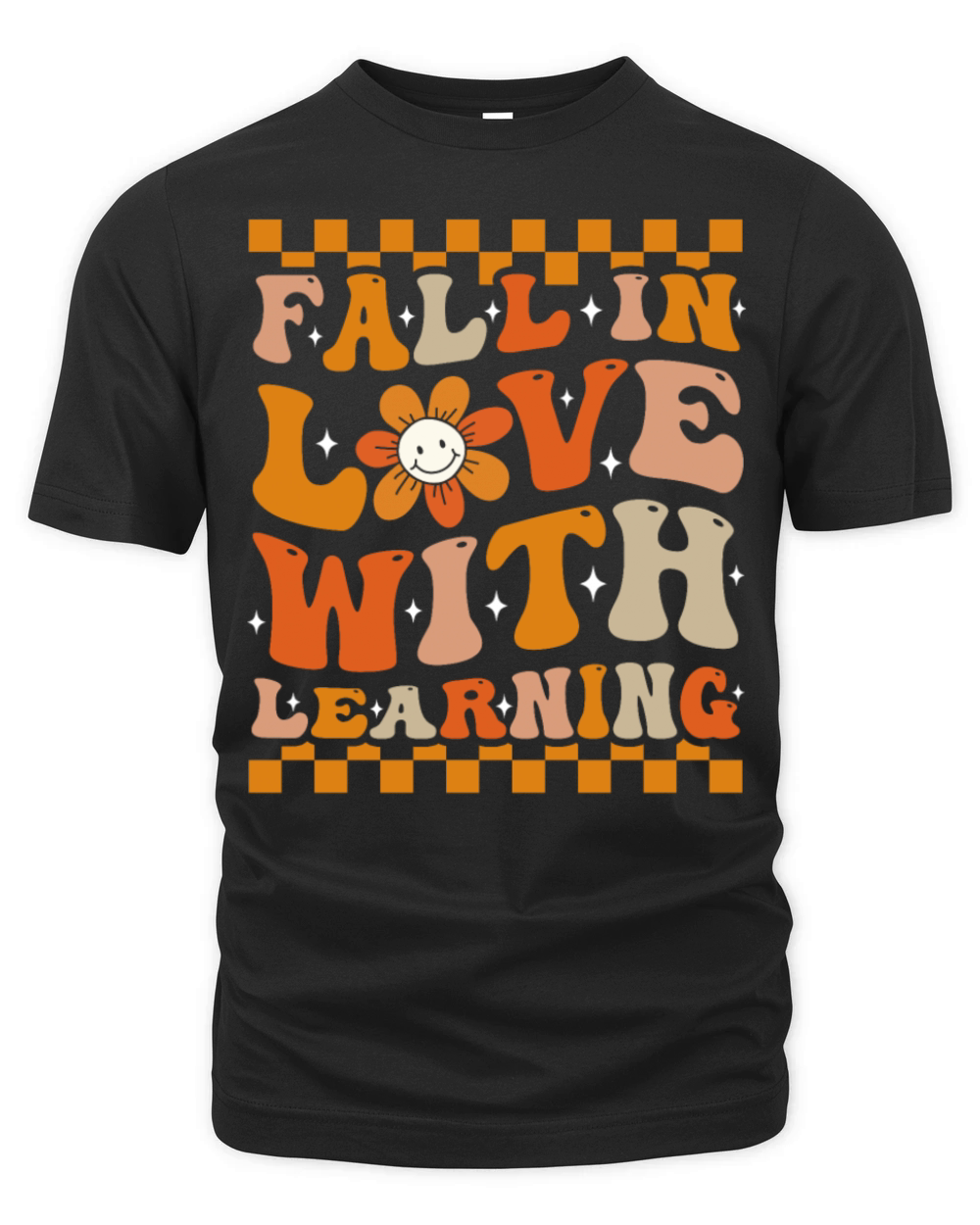 Fall In Love With Learning Groovy Fall Organic Unisex T-shirt