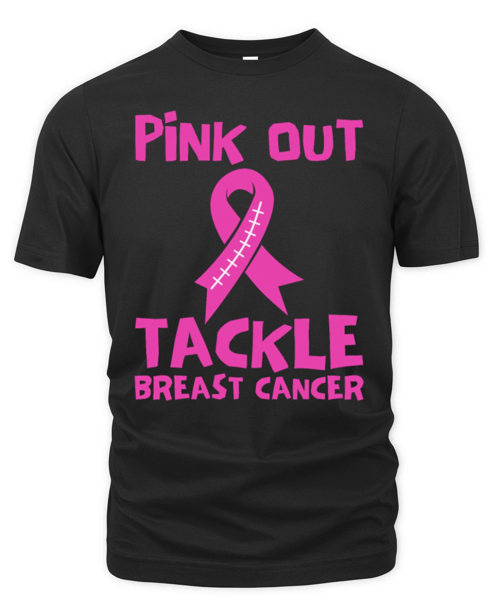 Pink Out Tackle Breast Cancer Support Organic Unisex T-shirt