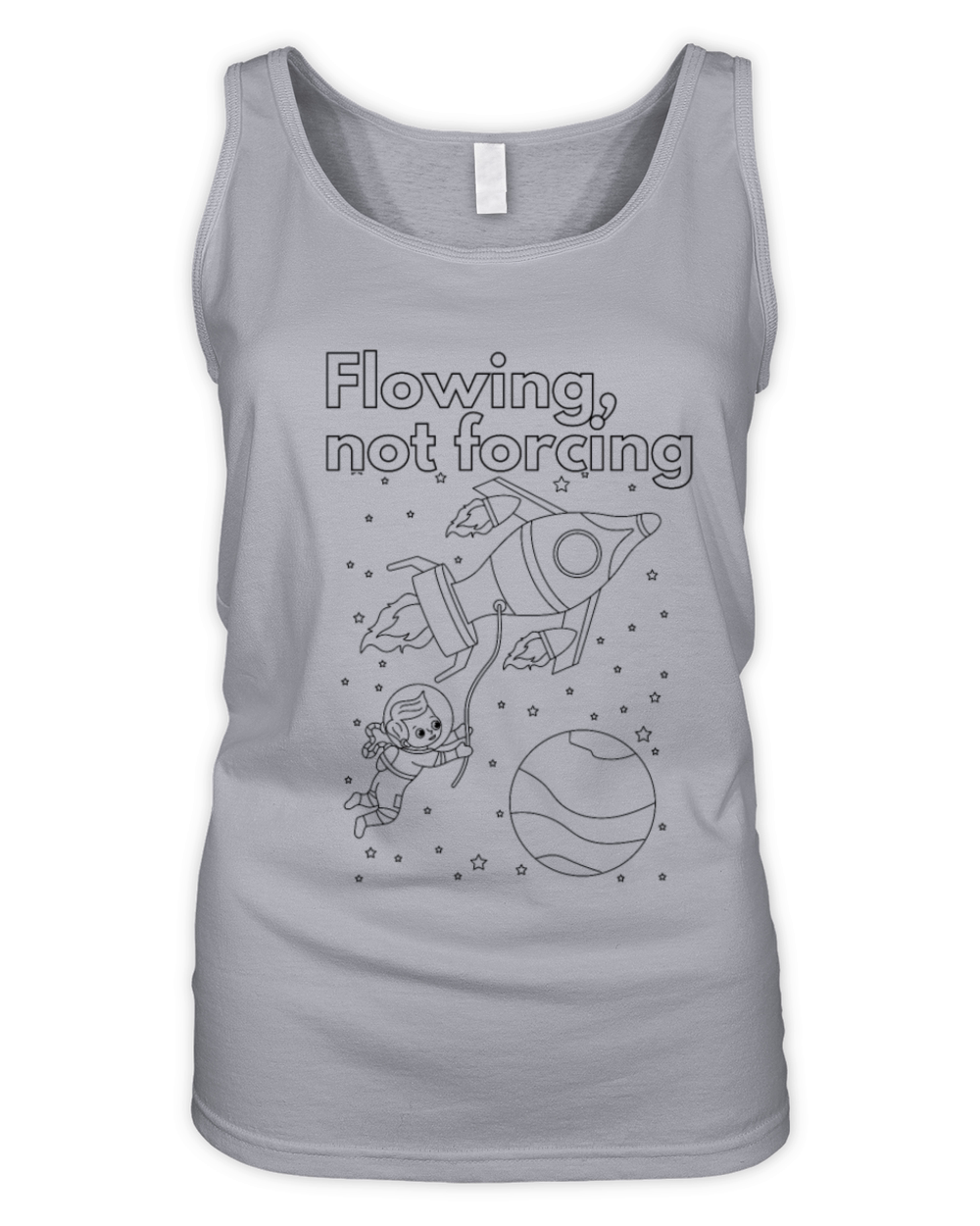 Flowing not forcing Organic Women's Tank Top