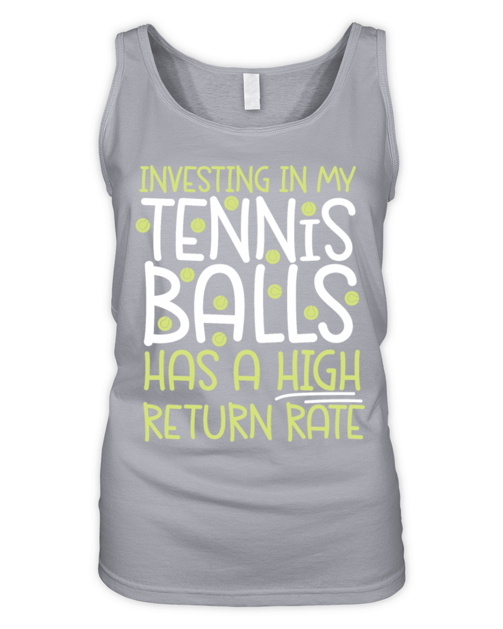 Funny Tennis Player Racket Pun Organic Women's Tank Top
