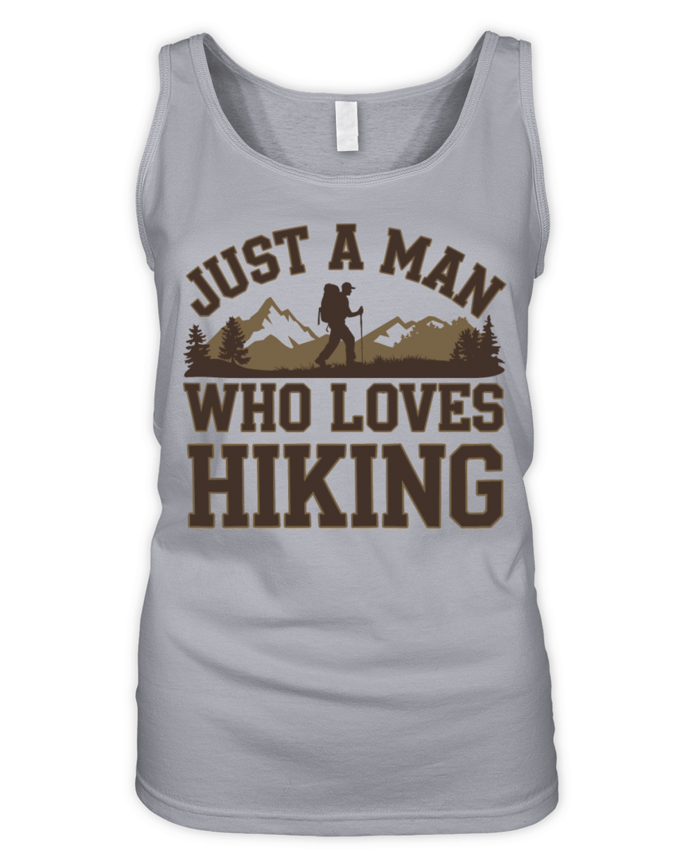 Just a man who loves Hiking Hike for a Hiker Organic Women's Tank Top