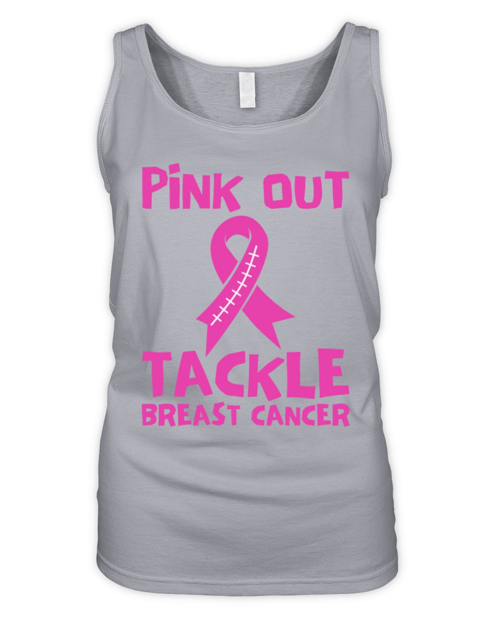 Pink Out Tackle Breast Cancer Support Organic Women's Tank Top