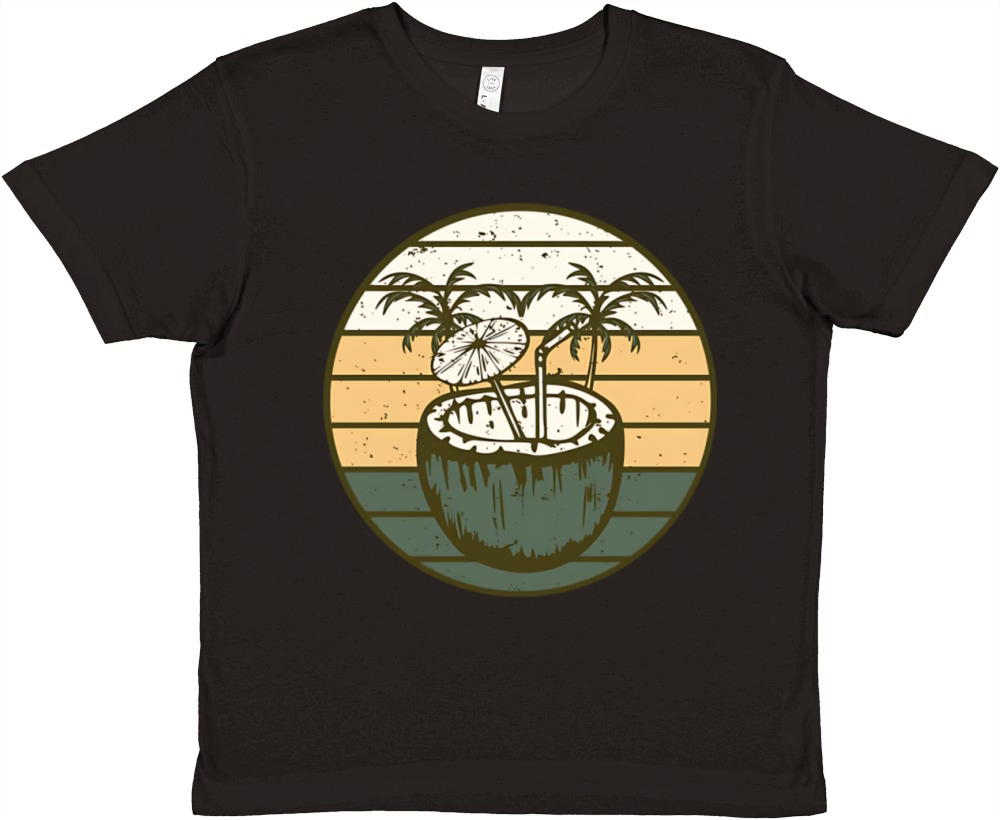 Coconut Juice Vintage Premium Kids Crewneck T-shirt