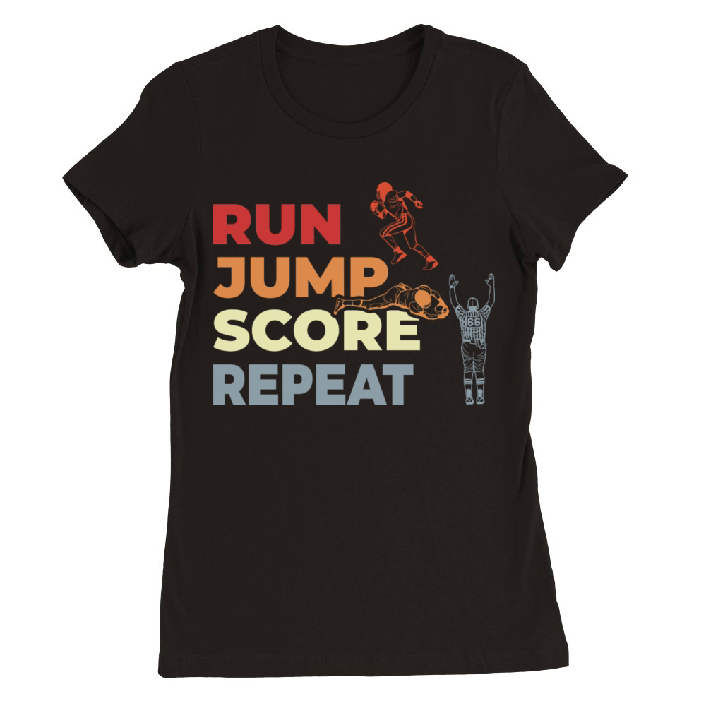 American Football Saying Premium Womens Crewneck T-shirt