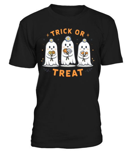3 Ghosts Cute Halloween Trick or Treat T-Shirt Unisex