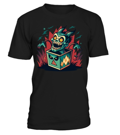 Monster Jack-in-the-Box - Retro Horror Fun T-Shirt Unisex