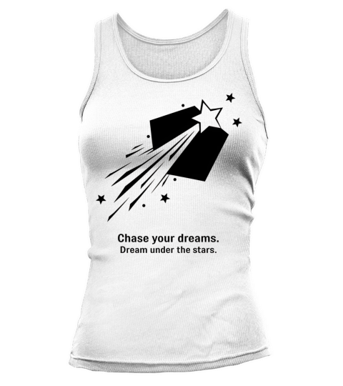 Chase Your Dream Minimal Star Typography Tank top Woman