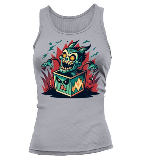 Monster Jack-in-the-Box - Retro Horror Fun Tank top Woman