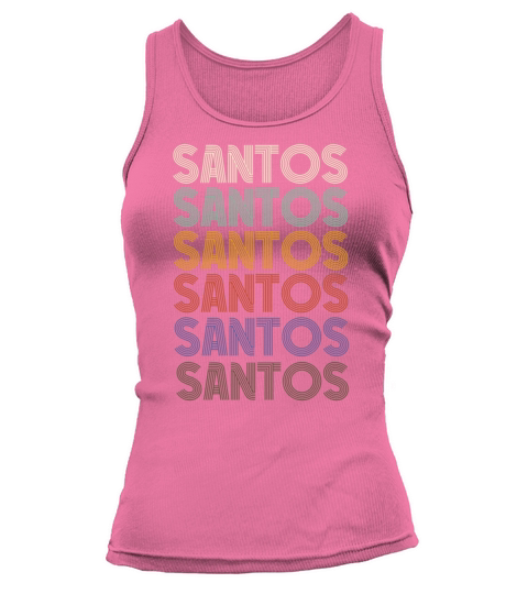 SANTOS First Name Retro Pattern Vintage Stylet Tank top Woman