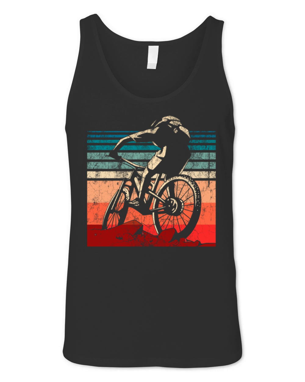 Vintage Mountain Bike Adventure Unisex Jersey Tank