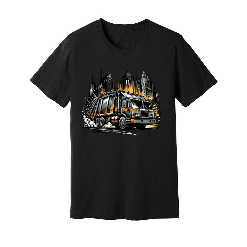 Cool City Garbage Truck Vintage City Waste Recycle Unisex Jersey Tee