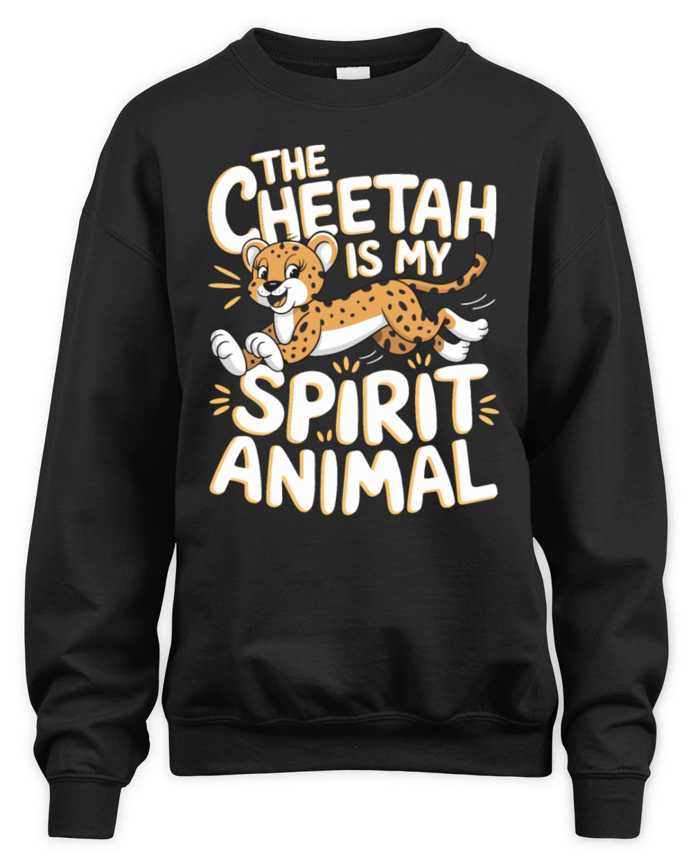The Cheetah Is My Spirit Animal Unisex Premium Crewneck Sweatshirt