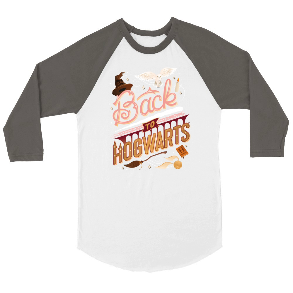 Harry Potter Back To Hogwarts Unisex ¾ sleeve Raglan T-shirt