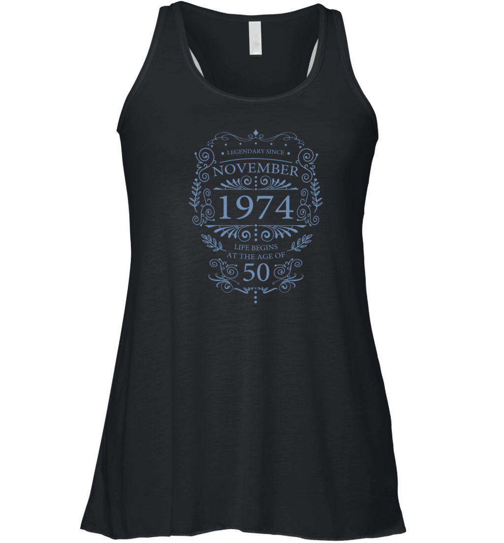 Legendary since 1974 50th birthday vintage look Women's Flowy Tank Top