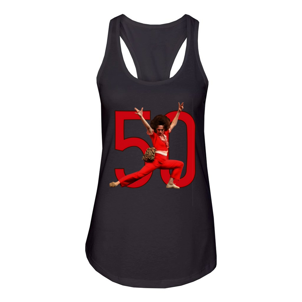 50 years old Sally Omalley Women's Racerback Tank