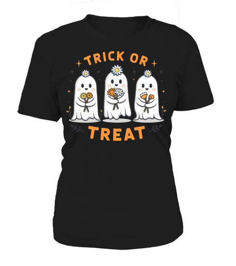 3 Ghosts Cute Halloween Trick or Treat Women's T-Shirt