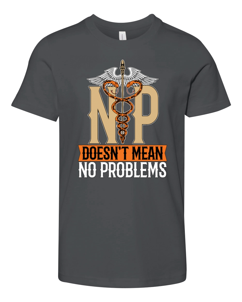 Nurse Practitioner NP Doesnt Mean Medical Nursing Youth Unisex Jersey Tee