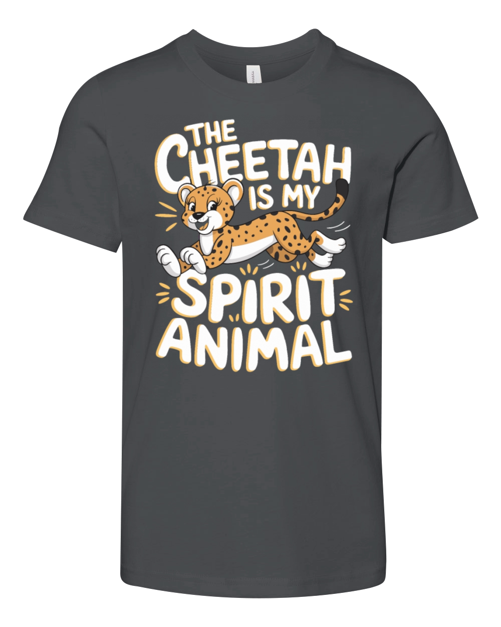The Cheetah Is My Spirit Animal Youth Unisex Jersey Tee