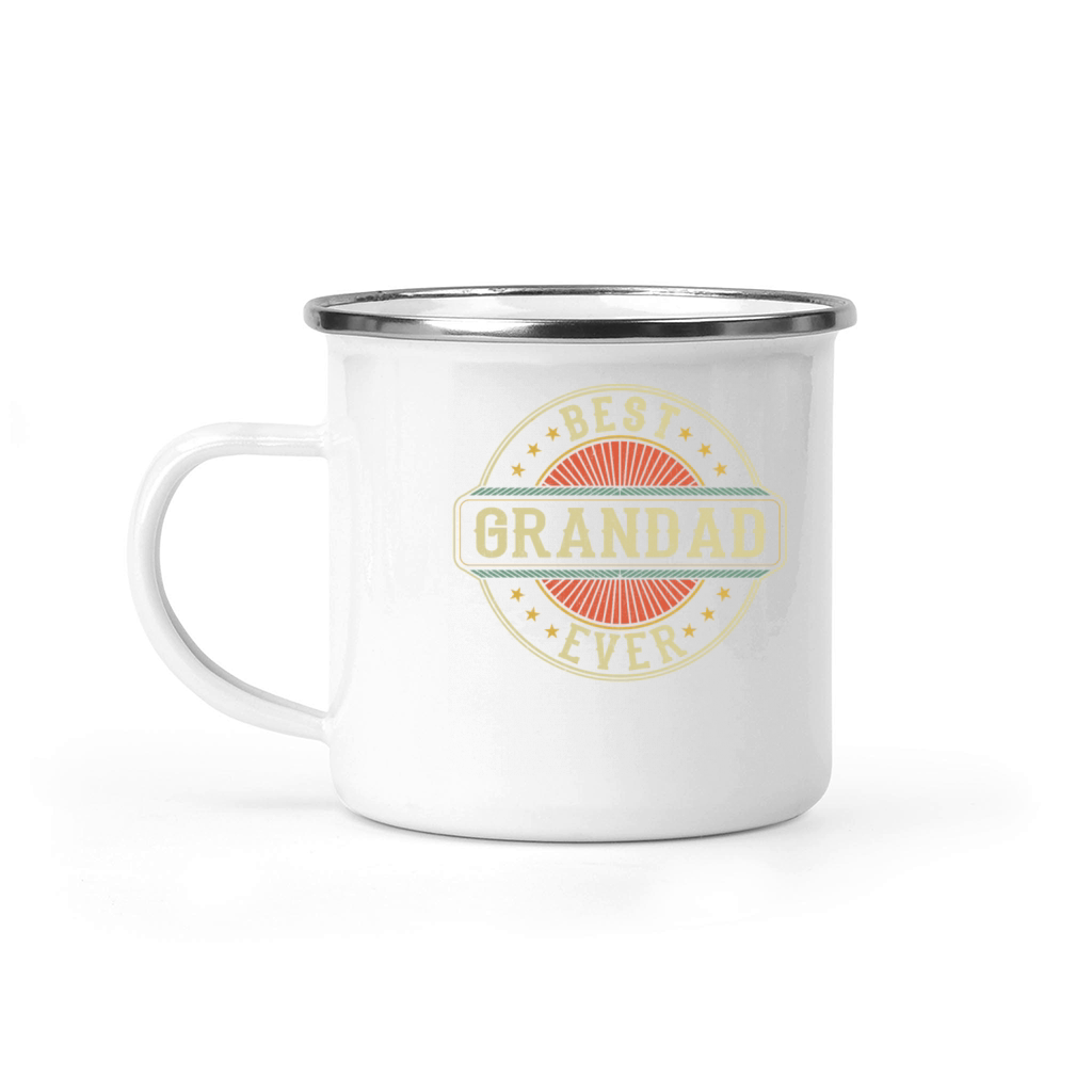 Best Grandad Ever Vintage Grandpa Fathers Day Camping Mug