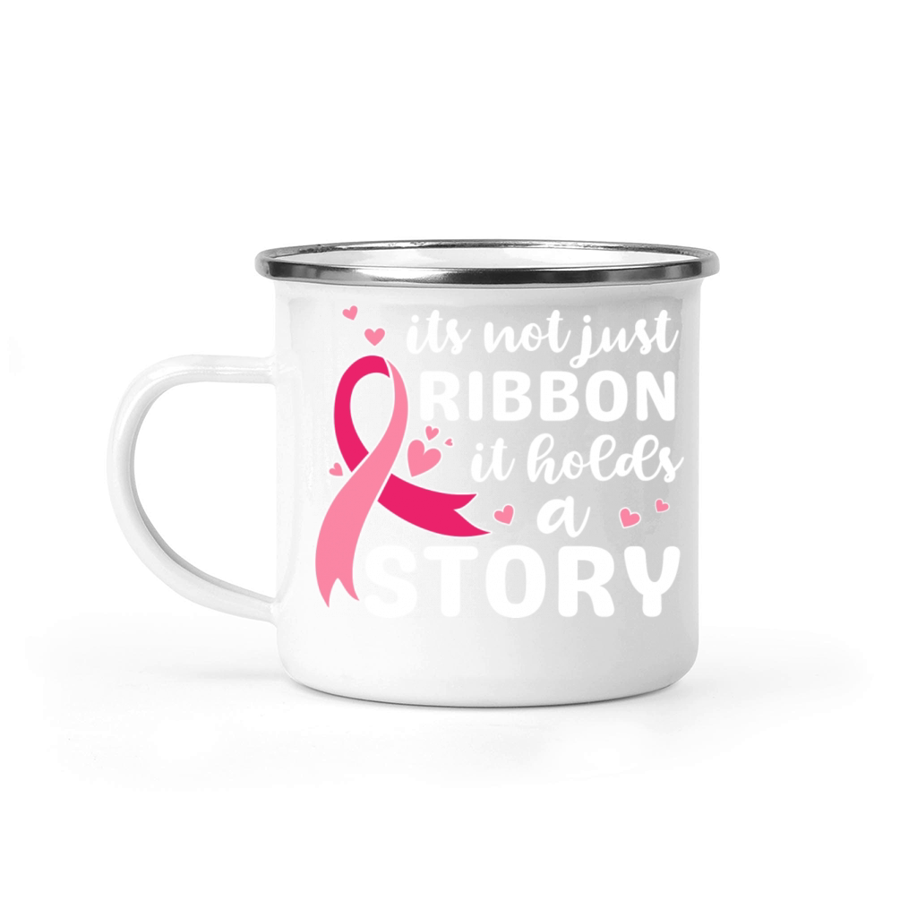 Its not just ribbon it holds a story support shirt Camping Mug
