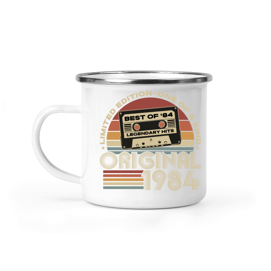 Original 1984 Vintage Retro 40th Birthday Camping Mug