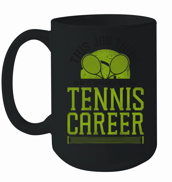 Funny Tennis Player Racket This Ceramic Mug