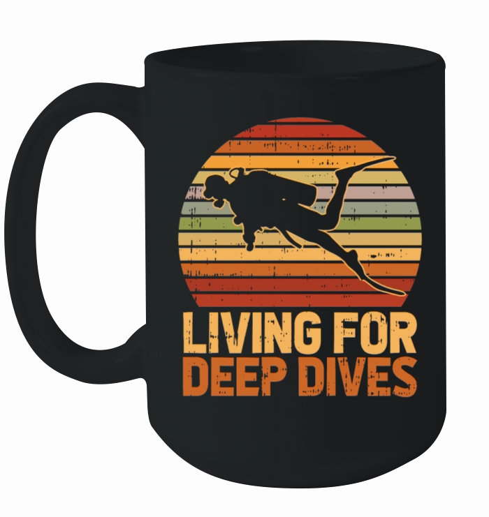 Living for Deep Dives Ceramic Mug