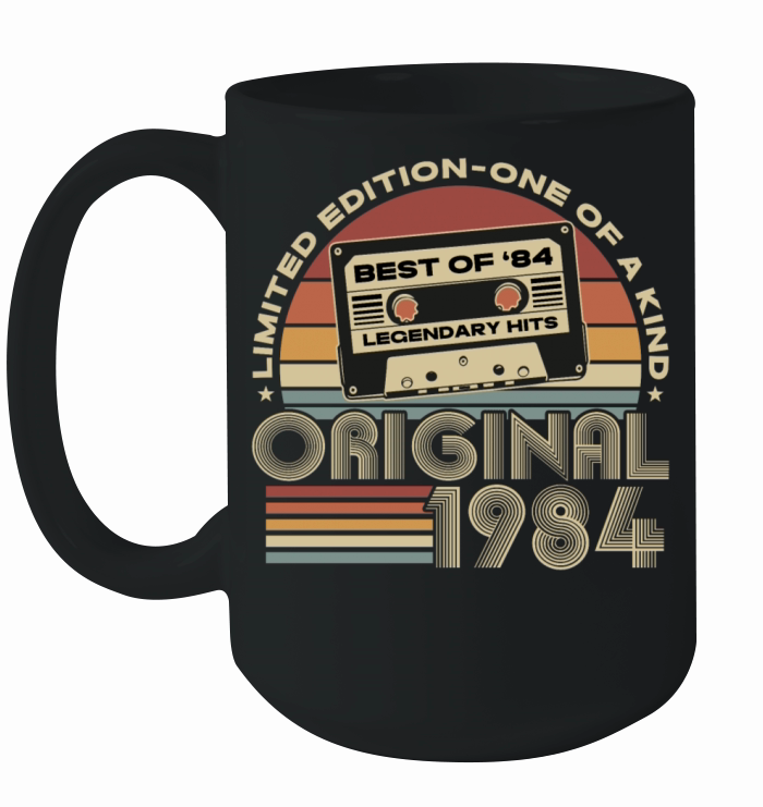 Original 1984 Vintage Retro 40th Birthday Ceramic Mug