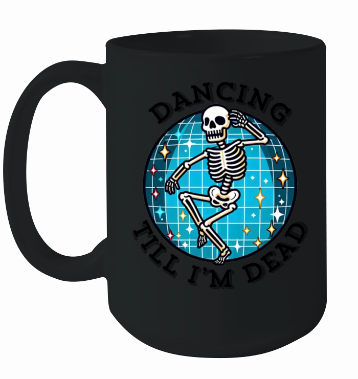 Skeleton Disco Dancer Ceramic Mug