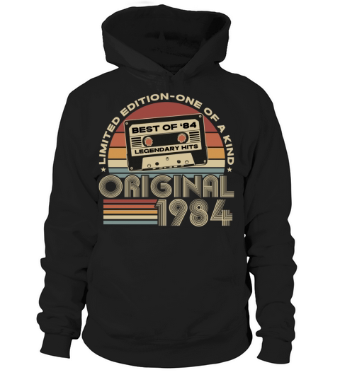 Original 1984 Vintage Retro 40th Birthday Hoodie Unisex