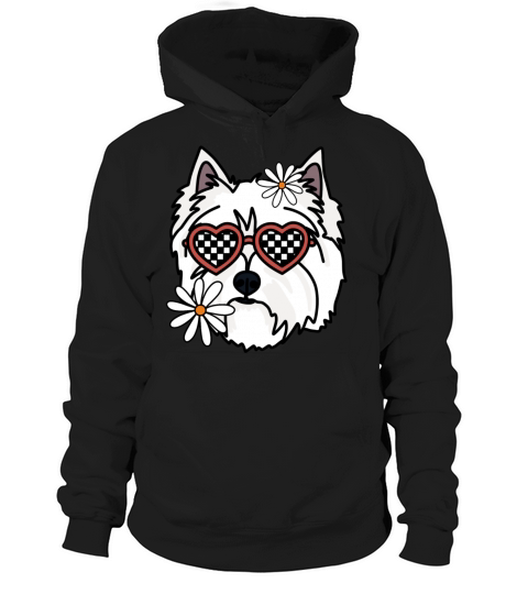 Westie Retro Dog Hoodie Unisex