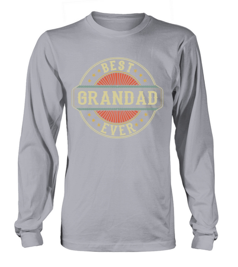 Best Grandad Ever Vintage Grandpa Fathers Day Long sleeved Unisex