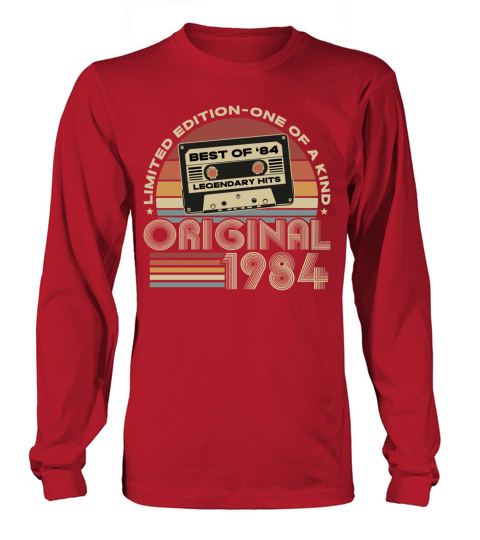 Original 1984 Vintage Retro 40th Birthday Long sleeved Unisex