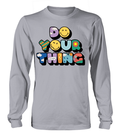 SmileyWorld Do Your Thing Colourful Letters Long sleeved Unisex