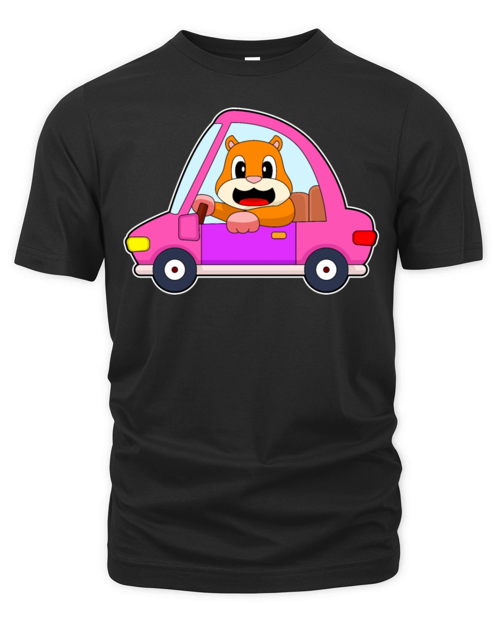 Hamster Car Organic Unisex T-shirt