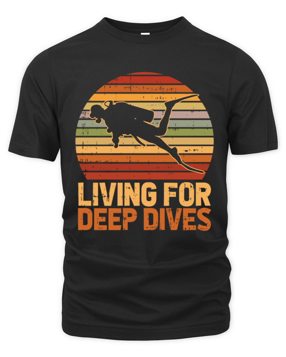 Living for Deep Dives Organic Unisex T-shirt