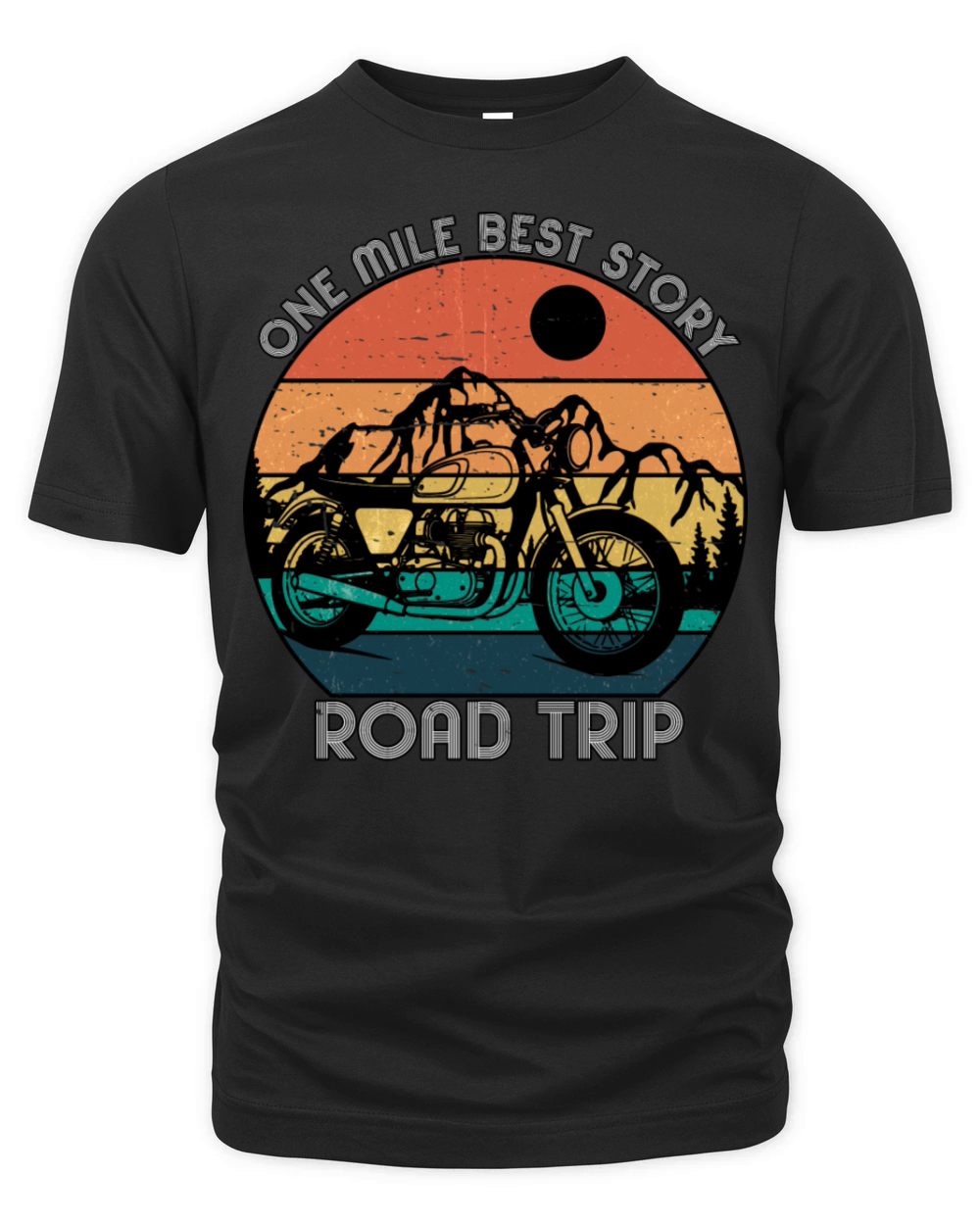 One Mile Best Story Road Trip - Vintage Organic Unisex T-shirt