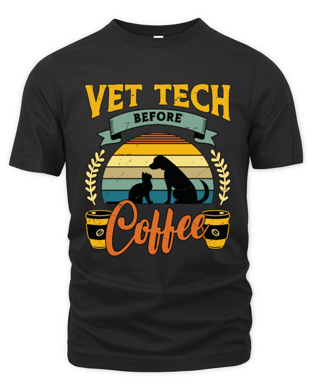 Vet Tech Before Coffee Veterinarian Coffee Lover Organic Unisex T-shirt