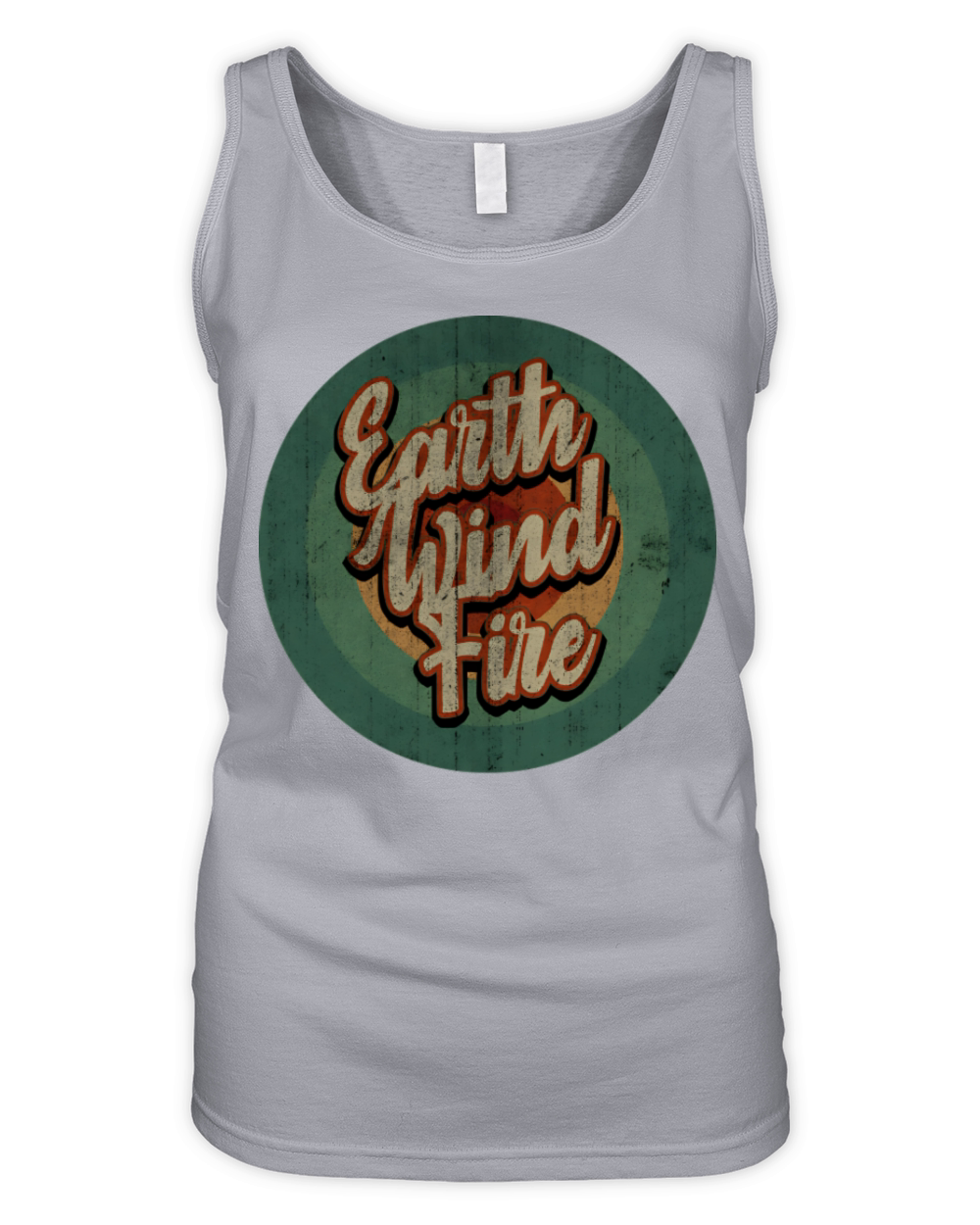 Circle Retro Vintage Earth Wind Fire Organic Women's Tank Top