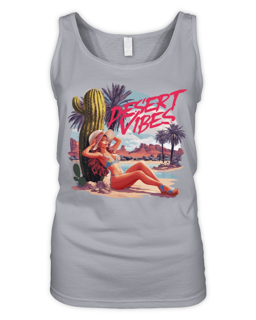 Sunset Desert Vibes Vacation Adventure for a Organic Women's Tank Top