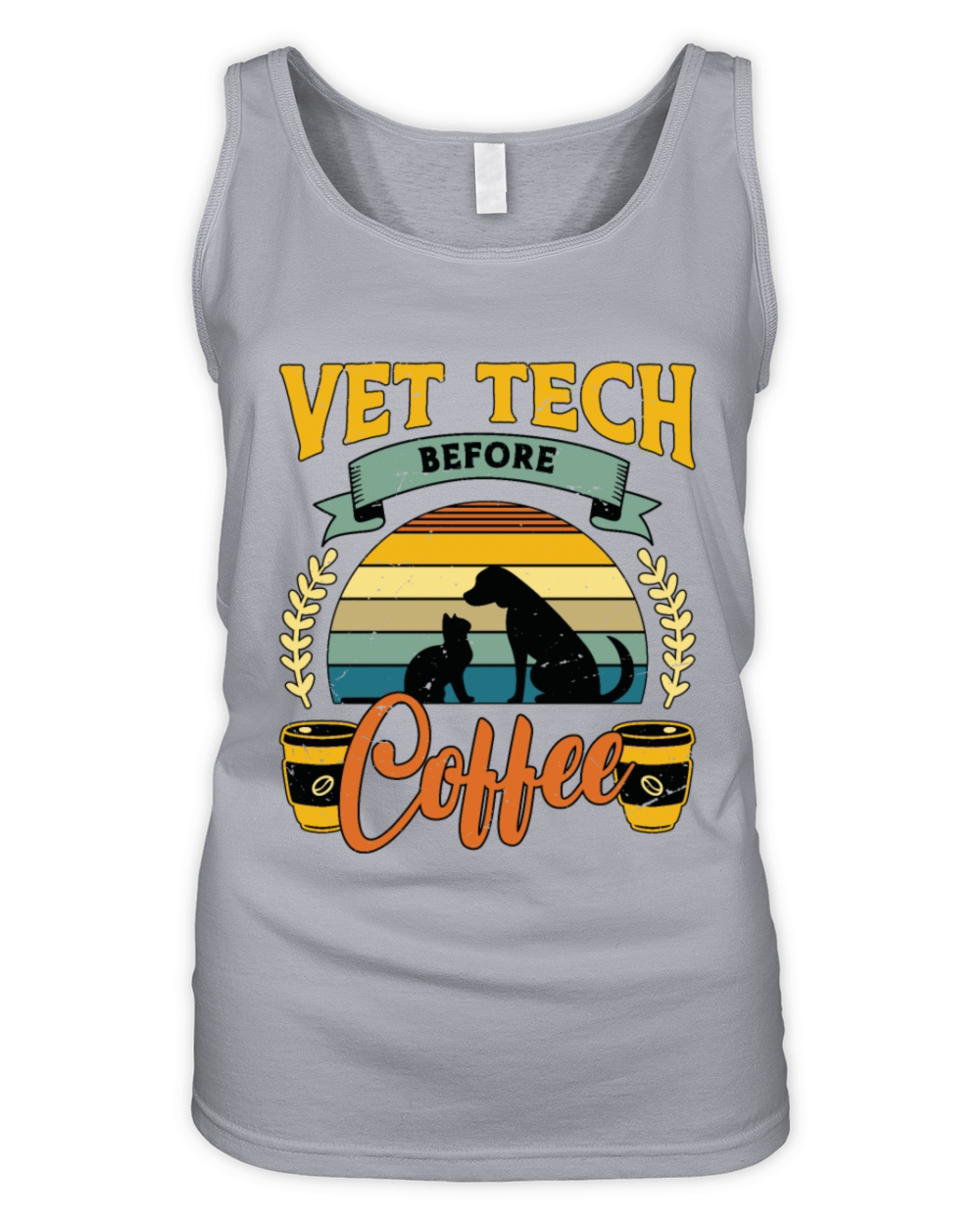 Vet Tech Before Coffee Veterinarian Coffee Lover Organic Women's Tank Top