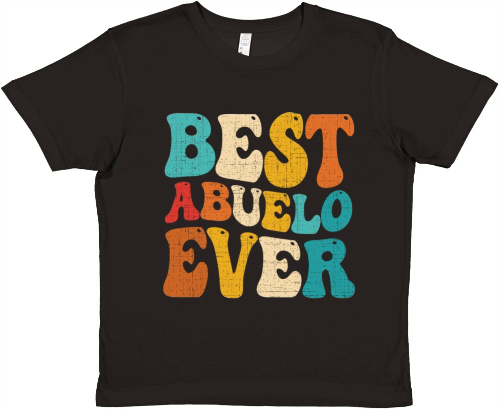 Best Abuelo Ever Retro Vintage Spanish Grandpa Premium Kids Crewneck T-shirt