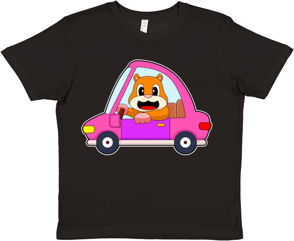 Hamster Car Premium Kids Crewneck T-shirt