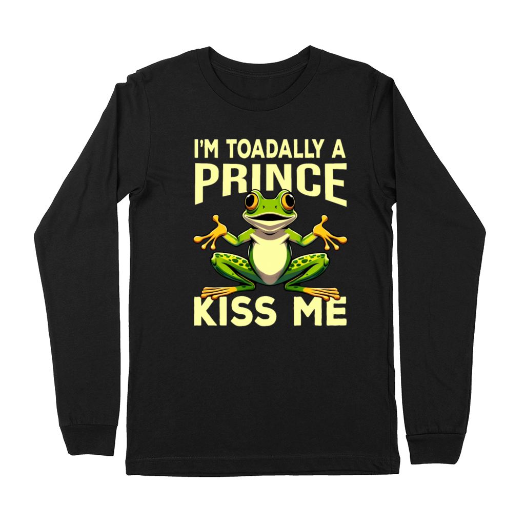 Funny Cute Frog Lover Pun Prince Charming Costume Premium Long Sleeve