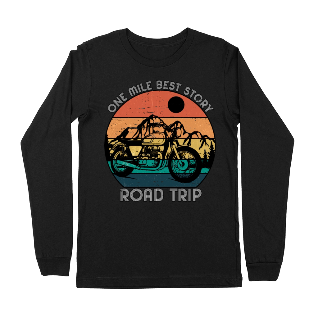 One Mile Best Story Road Trip - Vintage Premium Long Sleeve