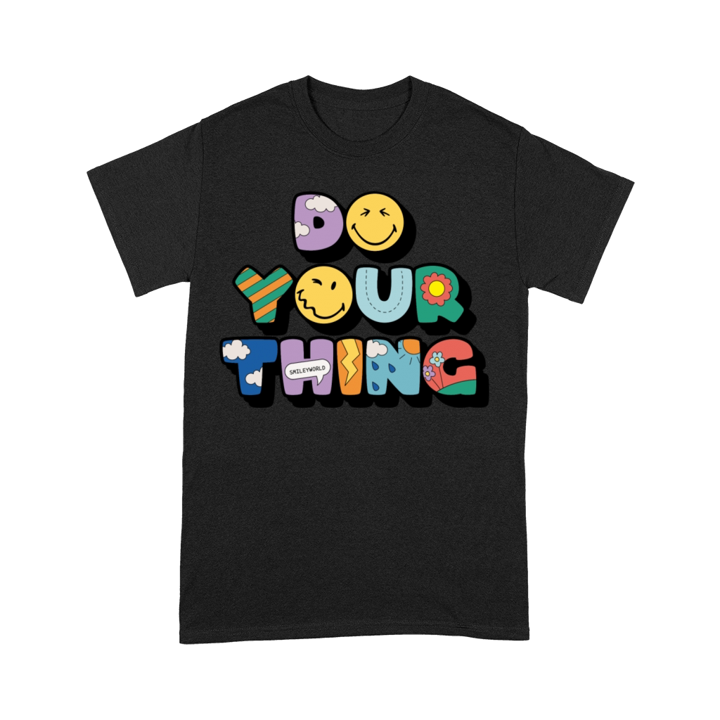 SmileyWorld Do Your Thing Colourful Letters Premium T-shirt