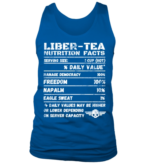 Distressed Liber-Tea nutrition facts Helldivers ii Tank Top Unisex