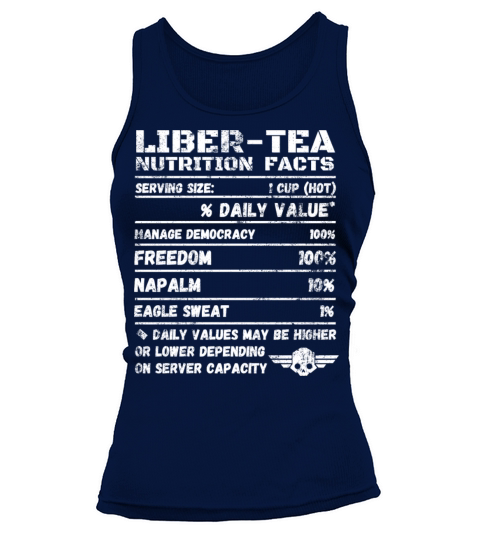 Distressed Liber-Tea nutrition facts Helldivers ii Tank top Woman